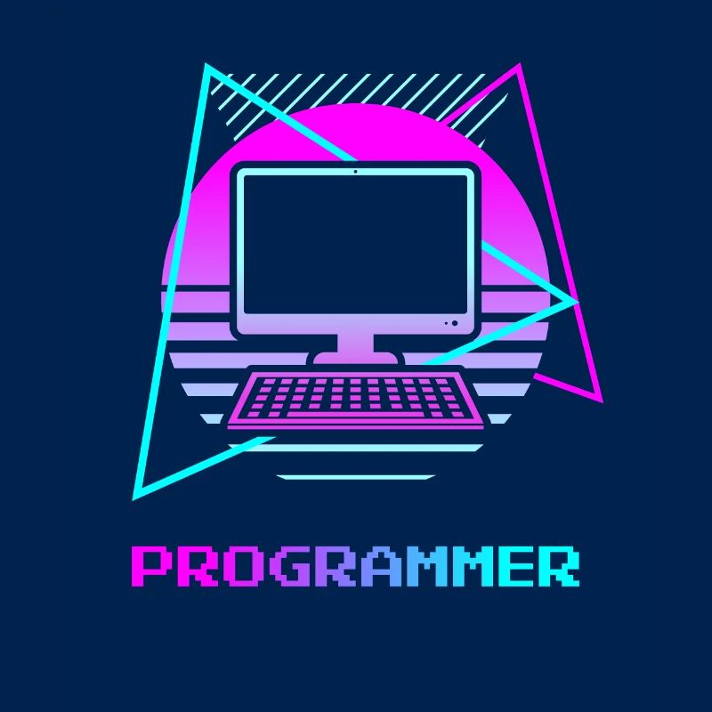 Retro Programmer Computer Programming