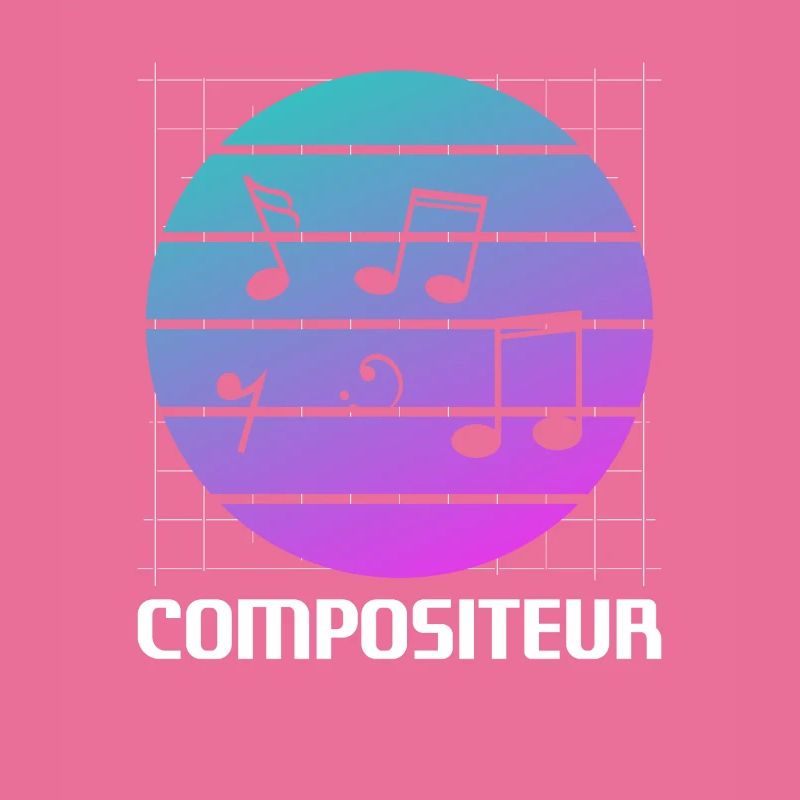 Retro Compositeur Composition Musicale