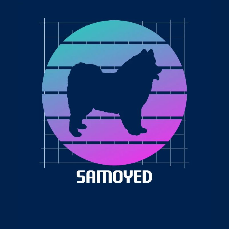 Retro Samoyed-Hundeliebhaber