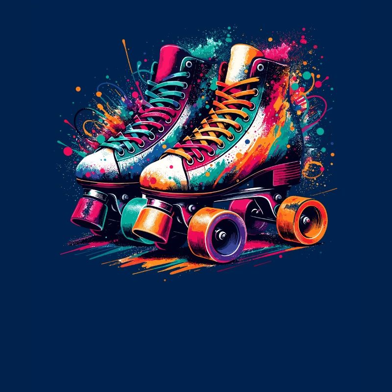 Rollerblades colorés Rollerblading Rollerblader