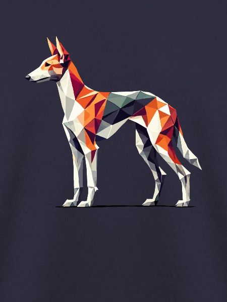 Geometrische Kunst Ibizenkischer Windhund