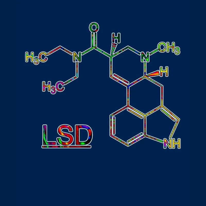 Molécule de médicament psychédélique acide LSD