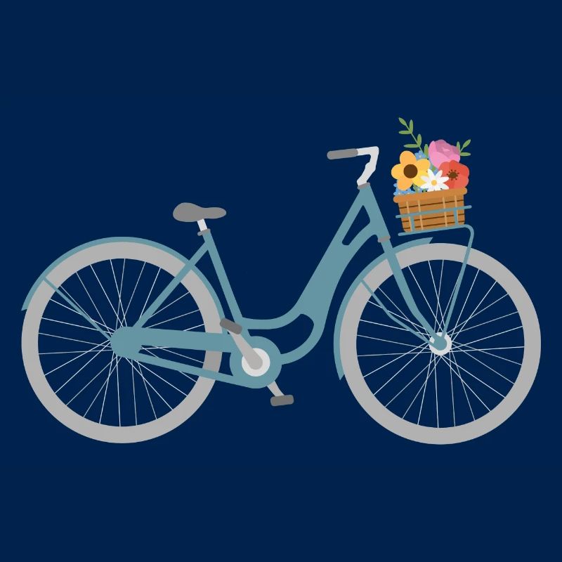 Fahrrad mit Blumen