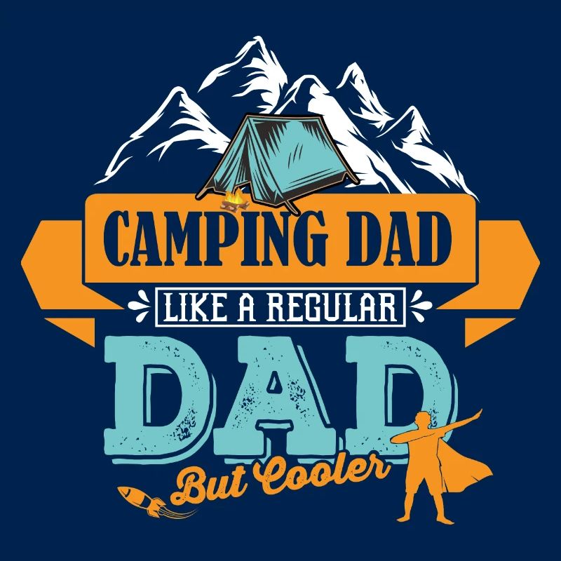 Camping Vater Papa cooler