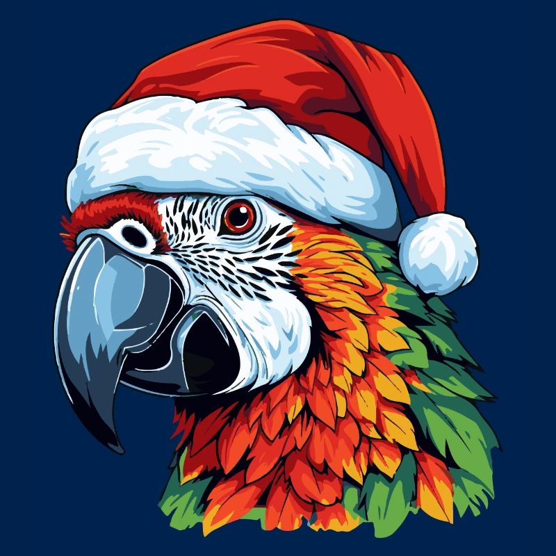 Papagei Weihnachten Tier Kopf