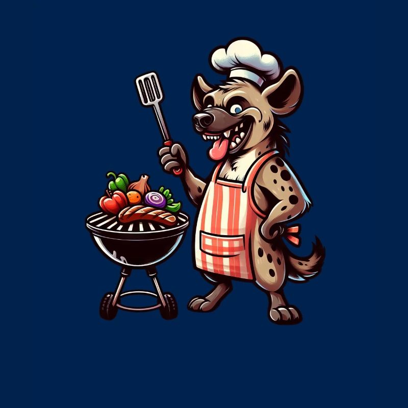 Sommer BBQ mit Chef-Hyäne