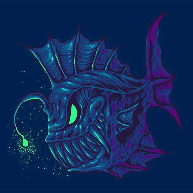 angler fish Dive Diver