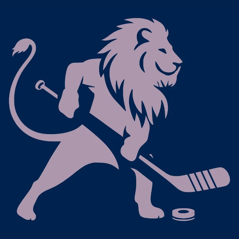 Löwe Eishockey Silhouette