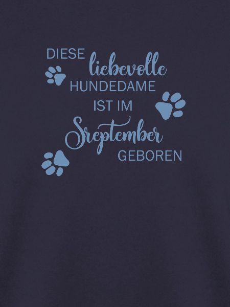 Liebevolle Hundedame September Geburtsmonat