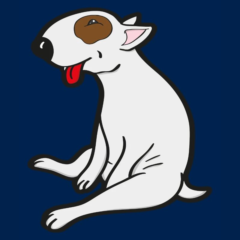 Sitzender Bull Terrier