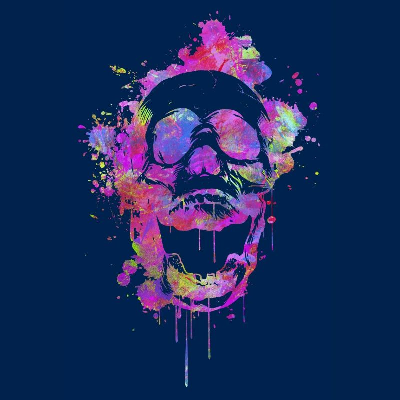 Trendy Abstrakt Totenschädel / Skull