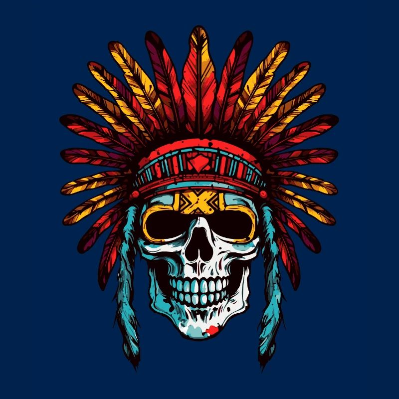 Apache Totenkopf Indianer