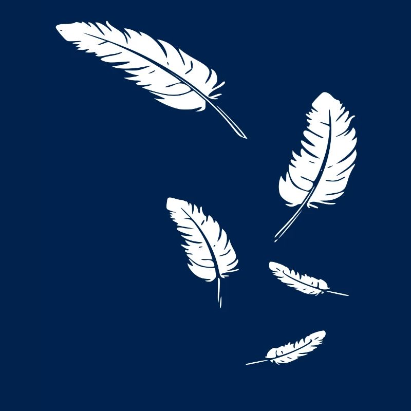 Federn - Symbol / weiß