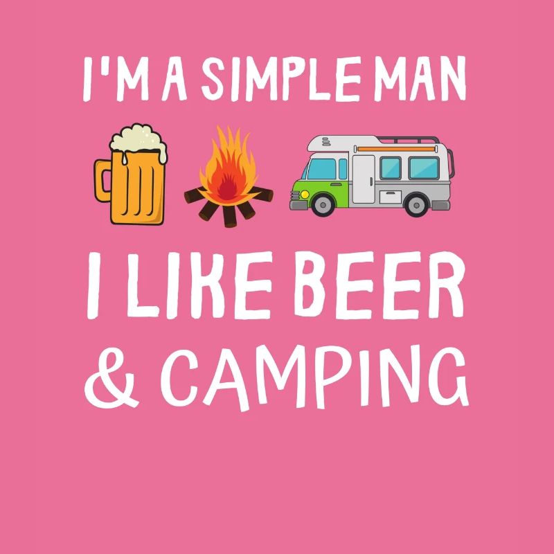 Simple man beer campfire camping camper