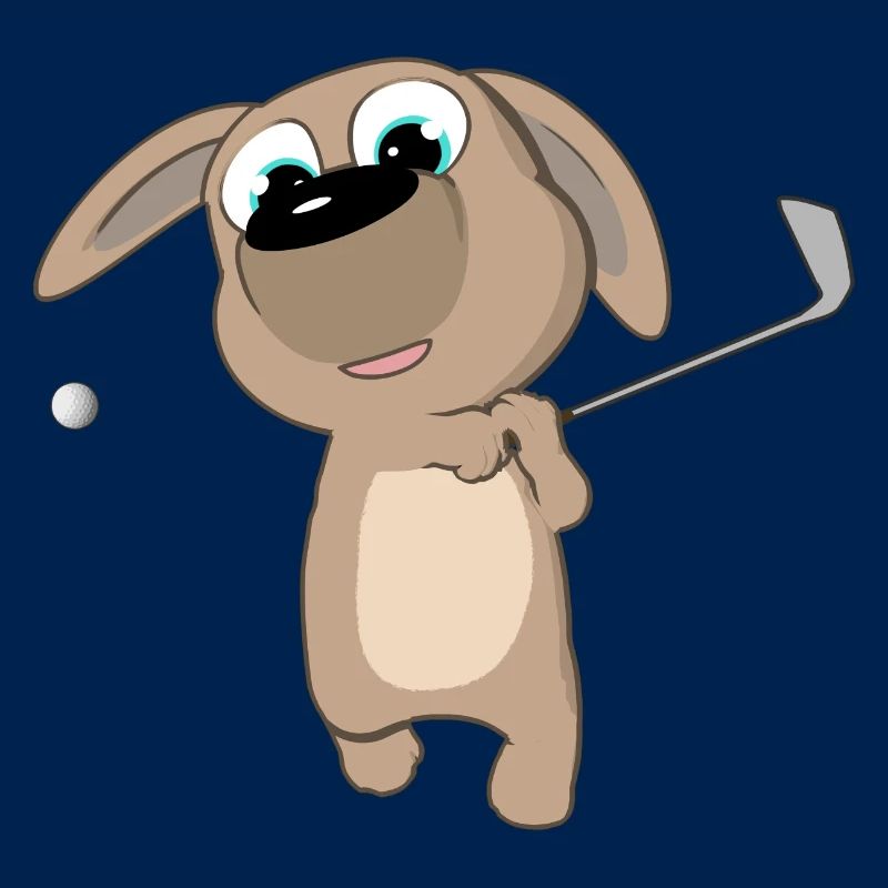 Welpe Golf Schwung