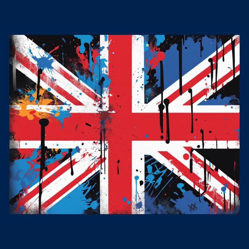 Britische Flagge Graffiti Kunst