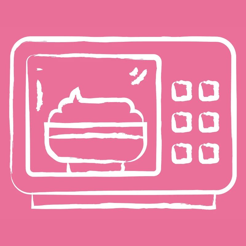 Micro-ondes dessiné à la main
