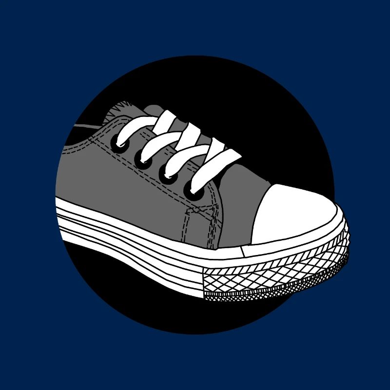 Sneaker Schuh - in Grau - Geschenk Idee