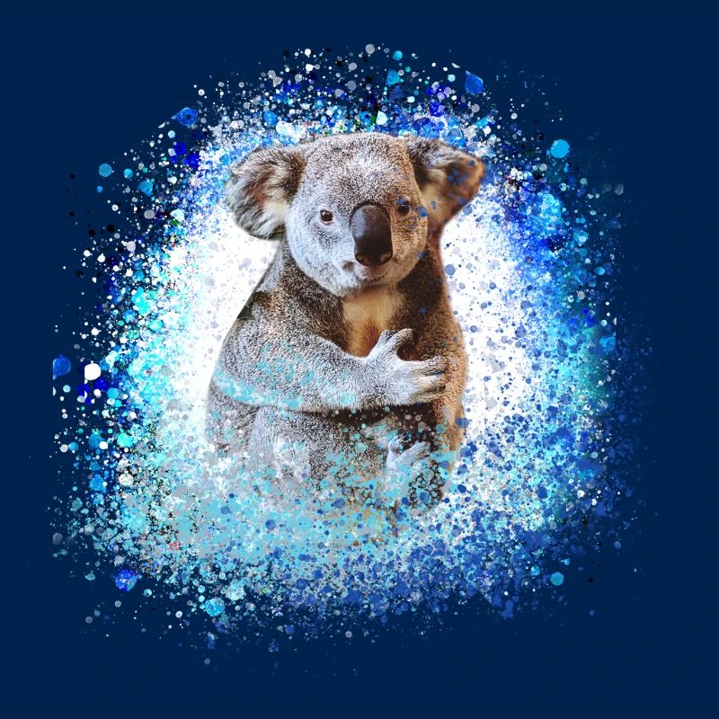 koala ,blau,graffiti,malerei,koala bär
