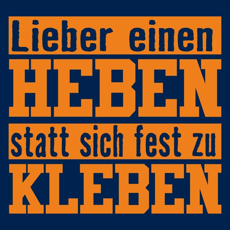 heben statt kleben