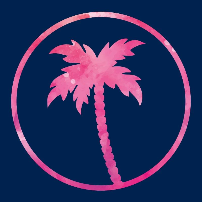 palm tree pink design