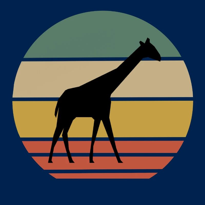 Retro Giraffen Print