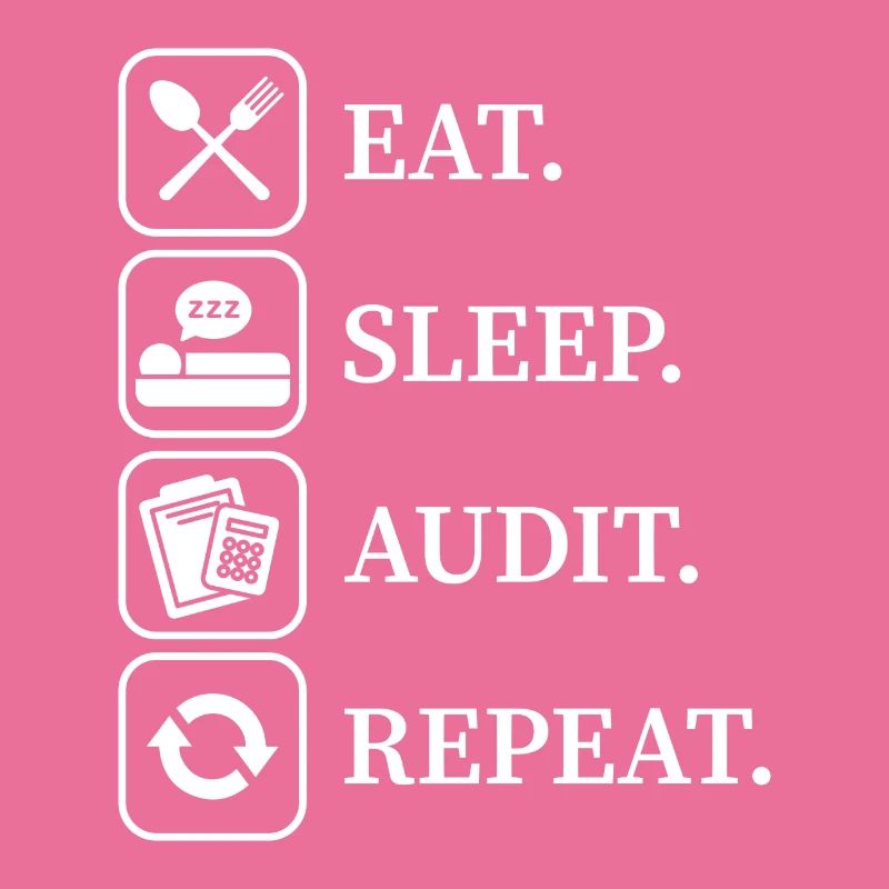 Eat sleep audit repeat Buchhalter Geschenk