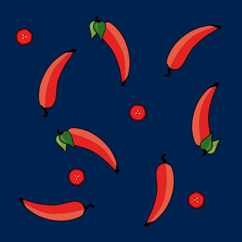 lecker appetitliches Chilli Muster