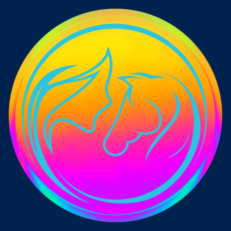 Neon Horse Lover