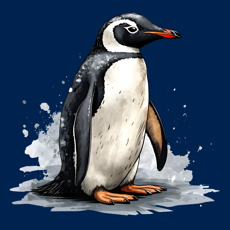 Pinguin auf Eisscholle