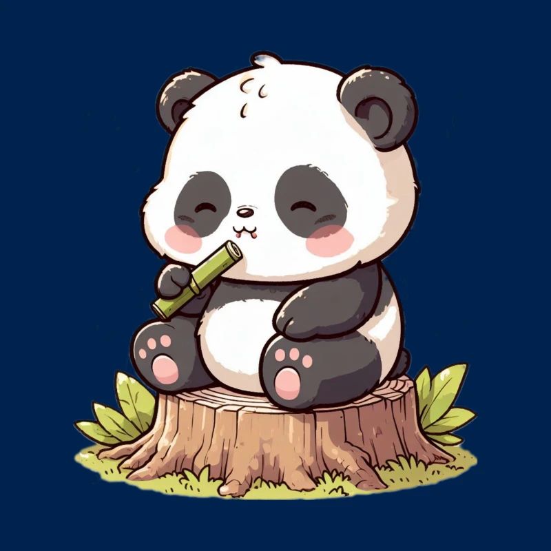 Panda mit Bambus