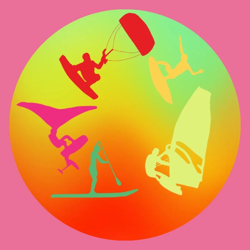 Rond multicolore wind wing kite sup surf