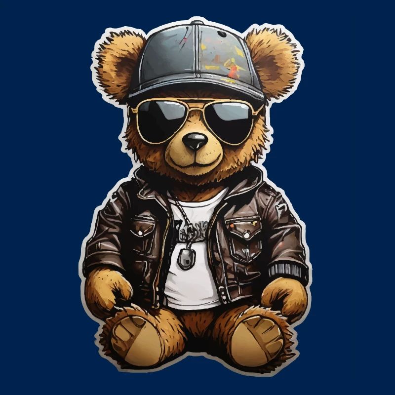 Teddybär Rapper Ganster
