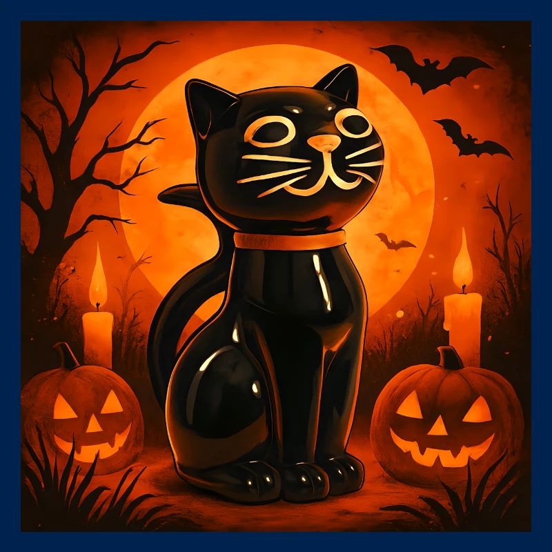 Grusel Katze Halloween Geschenk