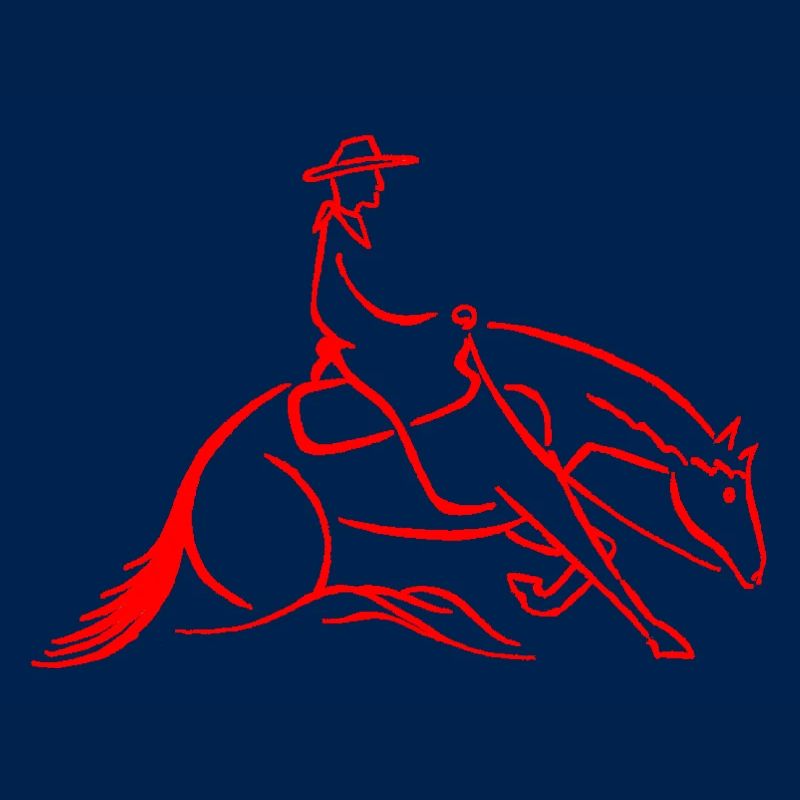 Westernreiter Slidingstop rot