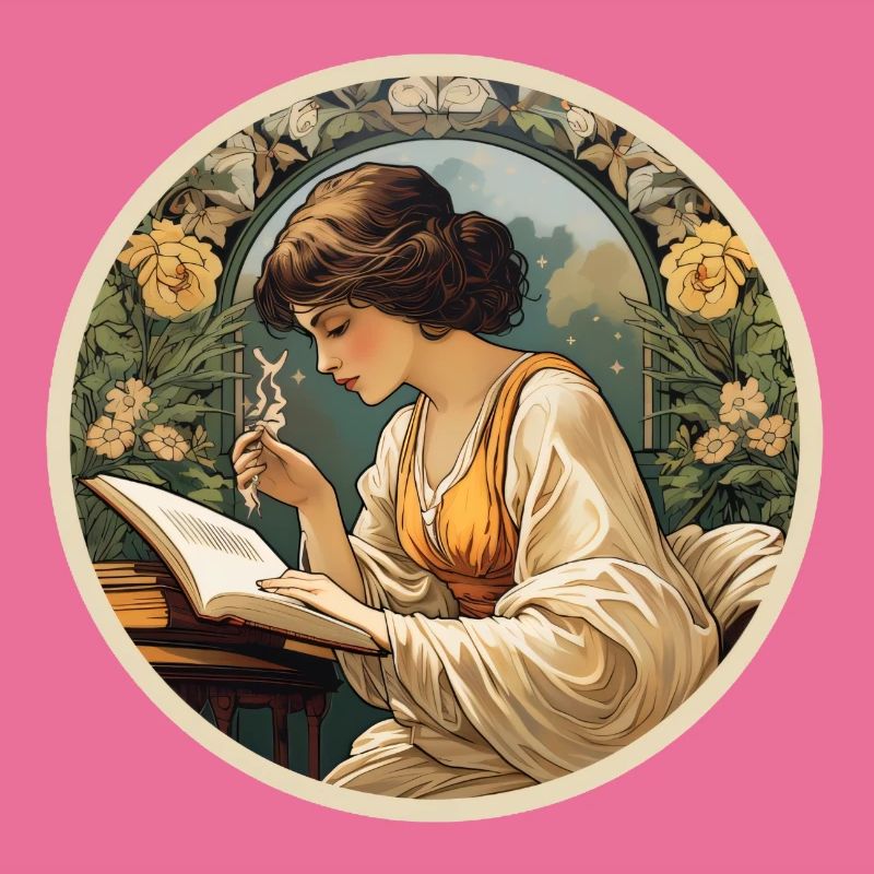 Frau lesend