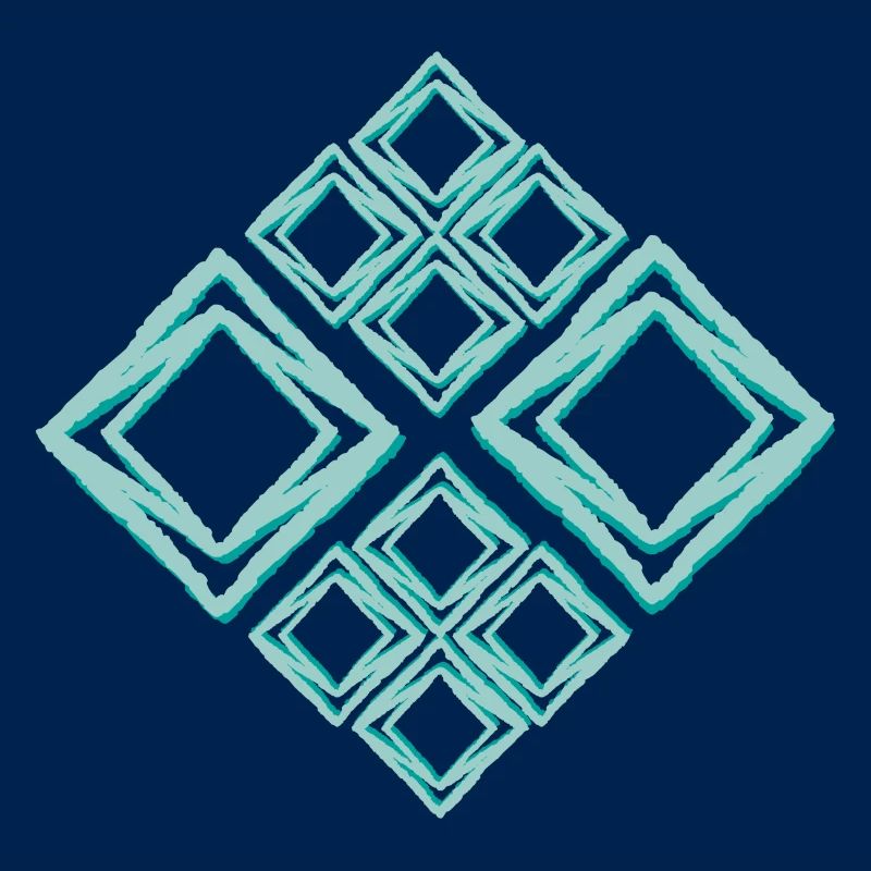Geometrisch Türkis