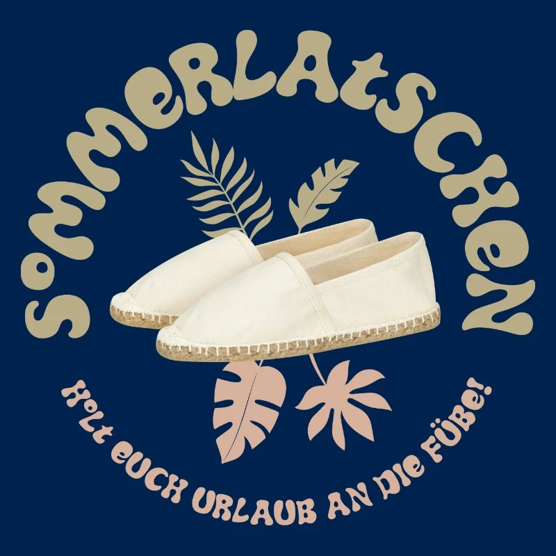 Sommerlatschen retro natur Espadrilles