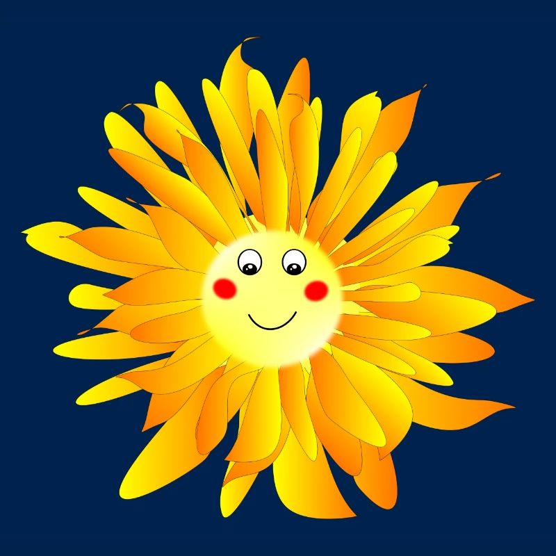 Blume mit Augen