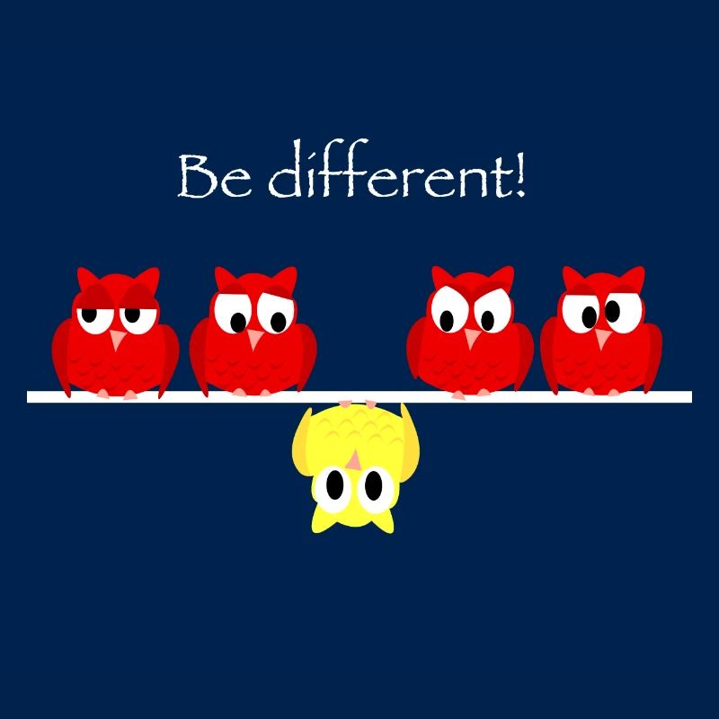 Be different - think different with little owls