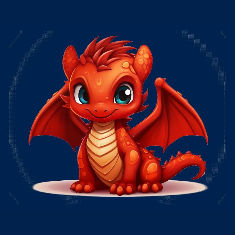 Kleiner roter Drache
