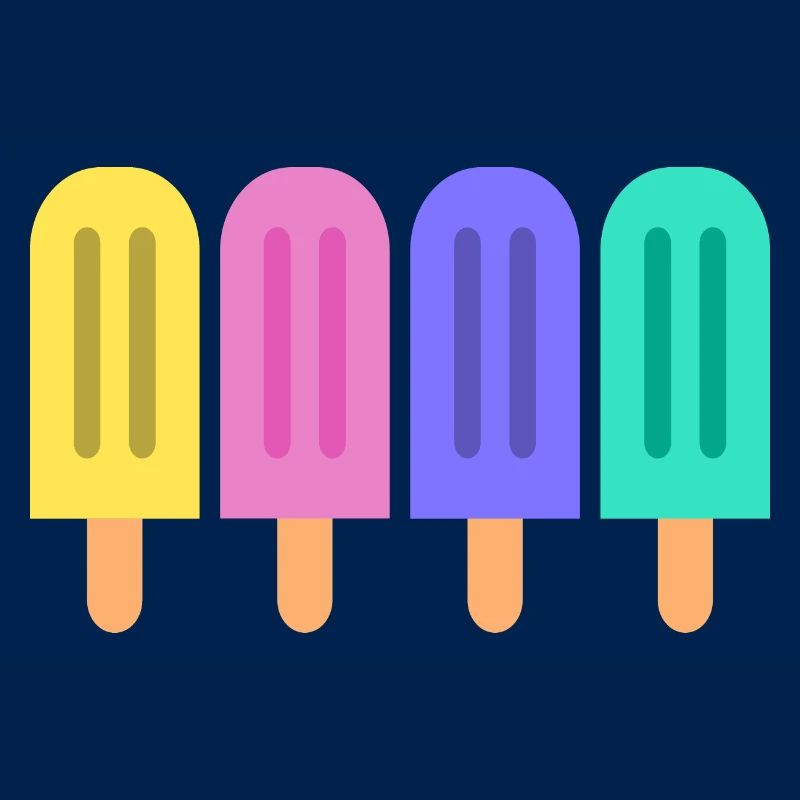Buntes Eis