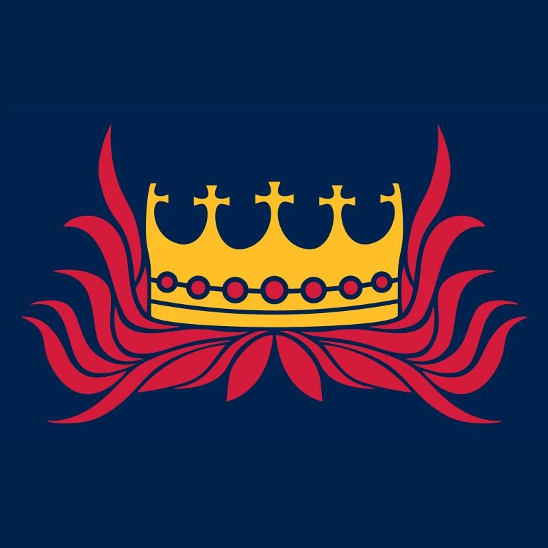 Rote Haare Königin Krone