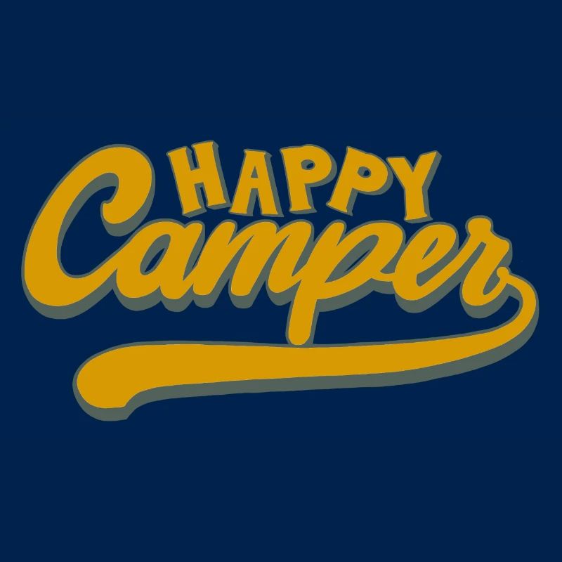 Camper Spruch Happy Camper