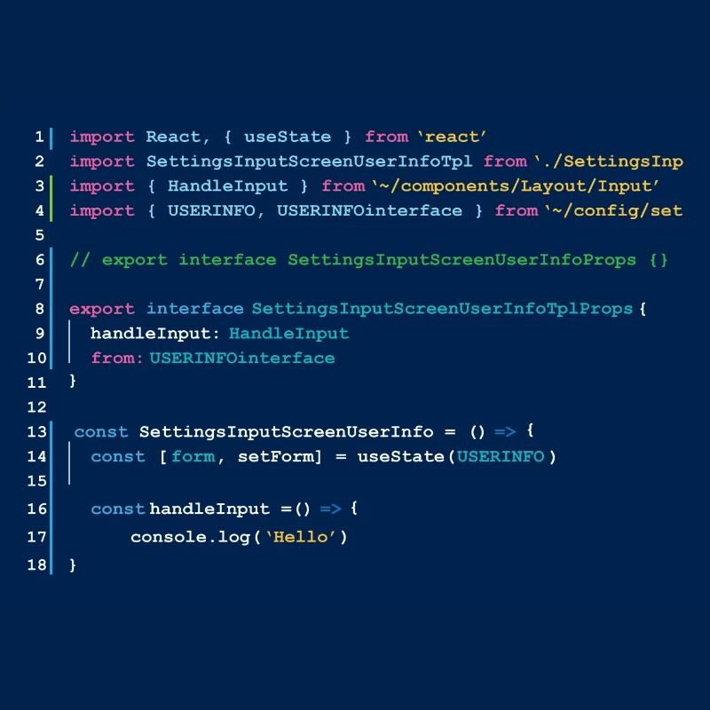 Programmers code in React