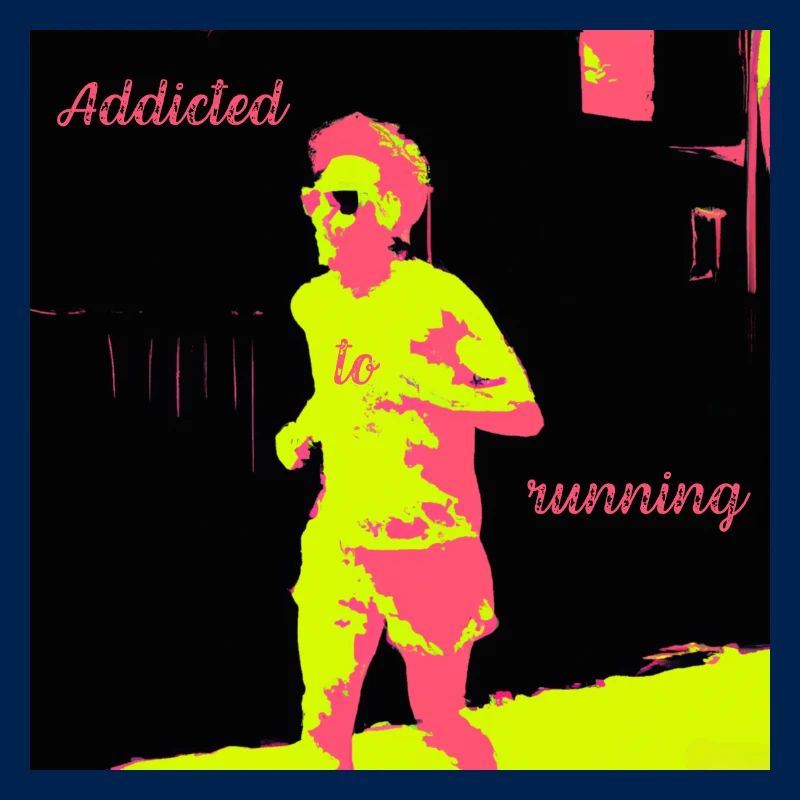 Jogger, laufsüchtiger Mann