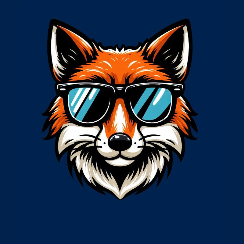 Cooler Fuchs mit Sonnenbrille