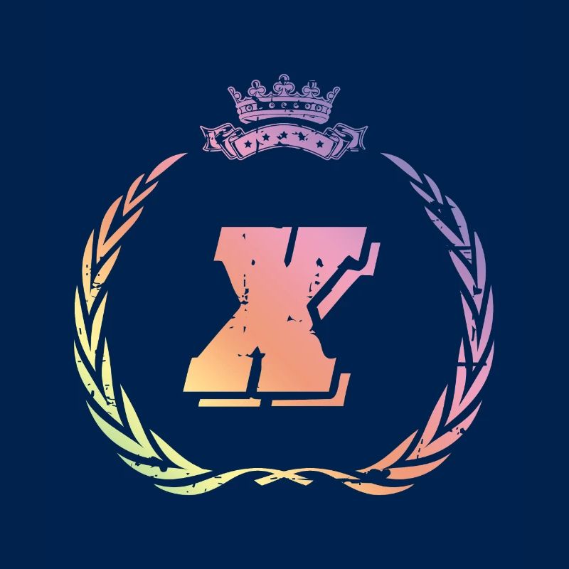 X Buchstabe Kranz