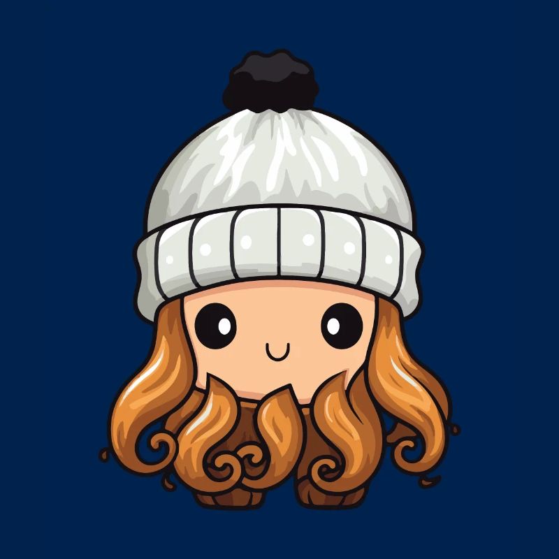 Oktopus Winter Krake Comic