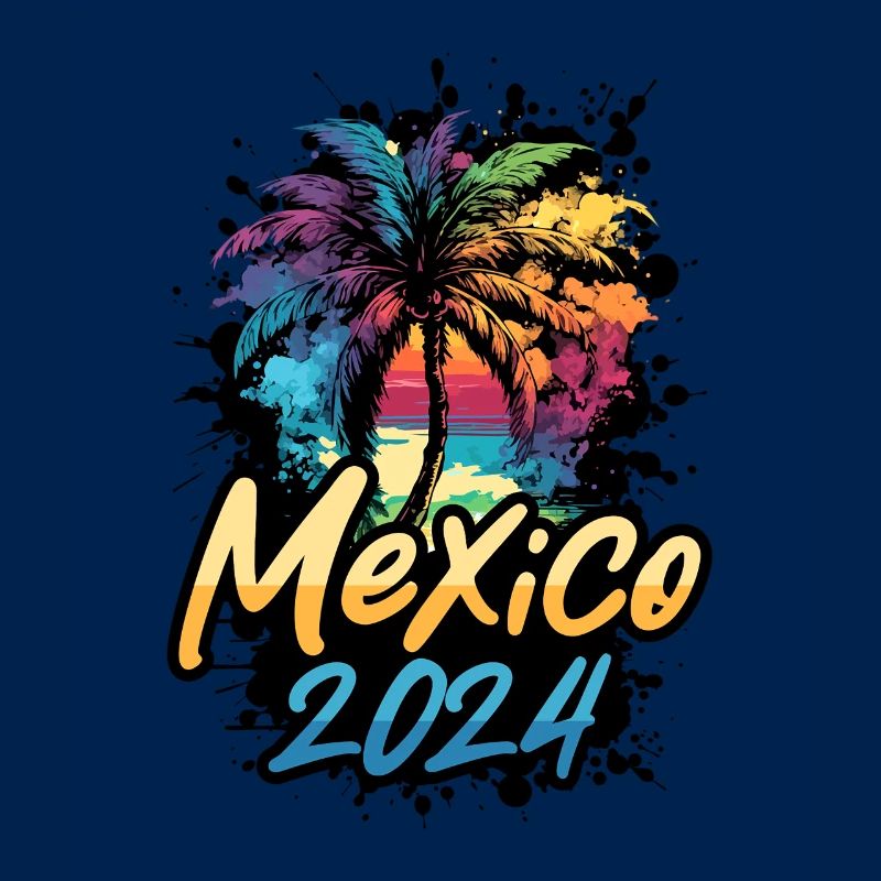 Mexiko 2024 Palmen Bunt
